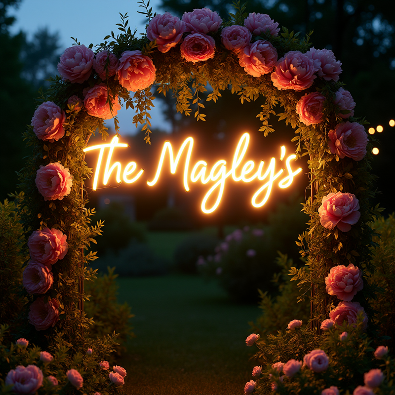 Custom Order - The Magley's Neon Sign for wedding