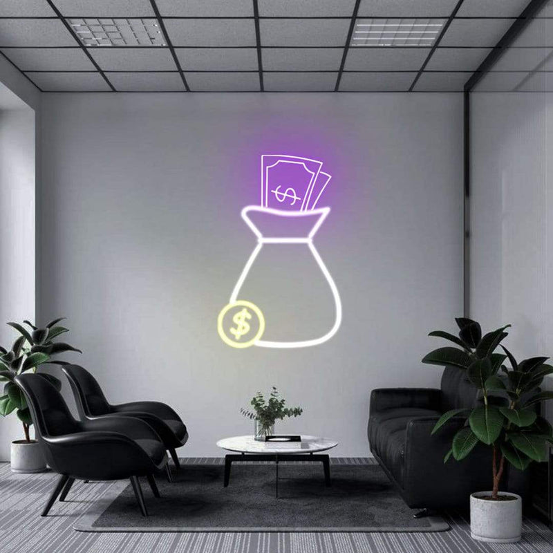 'Cash Bag' Neon Sign NeonPilgrim