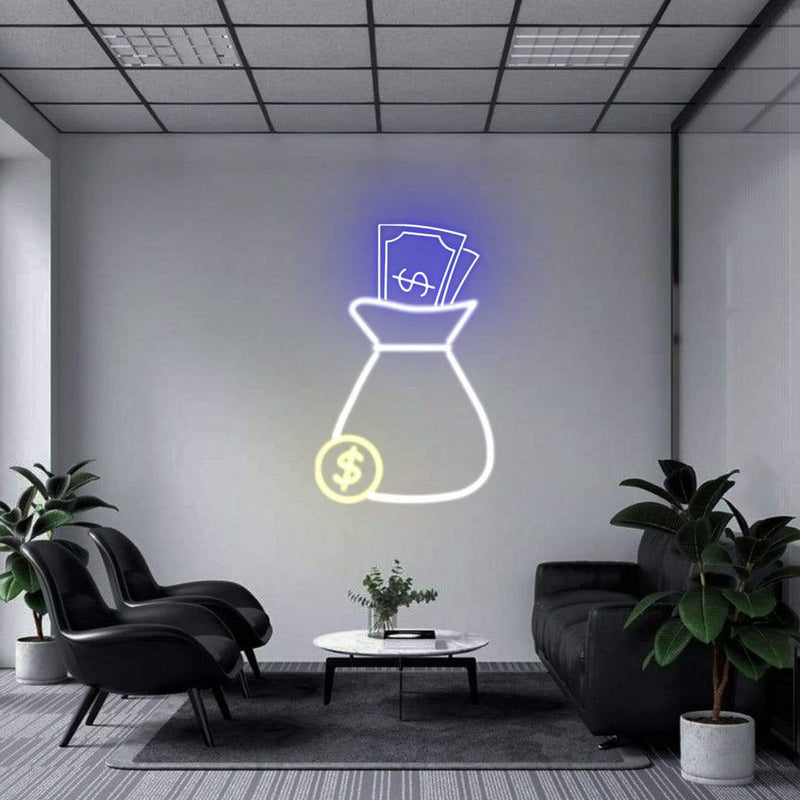 'Cash Bag' Neon Sign NeonPilgrim