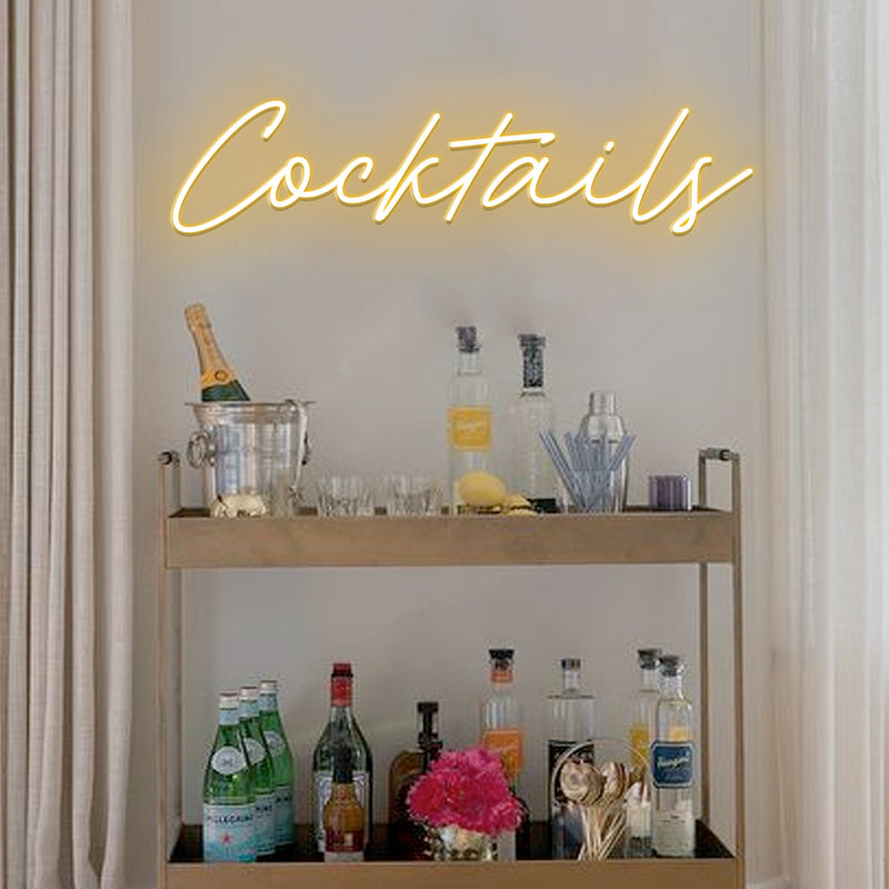 Cocktails LED Neon Sign