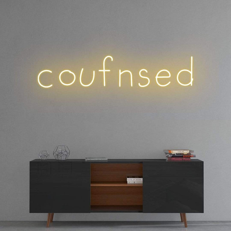 'Confused' Neon Sign NeonPilgrim