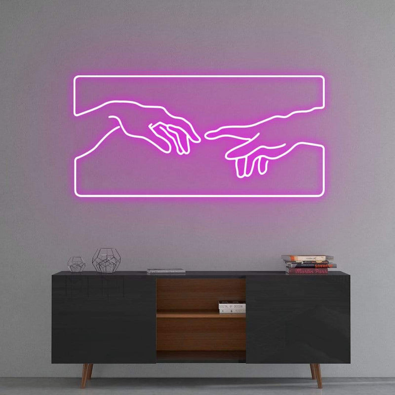 'Creation of Adam' Neon Sign NeonPilgrim