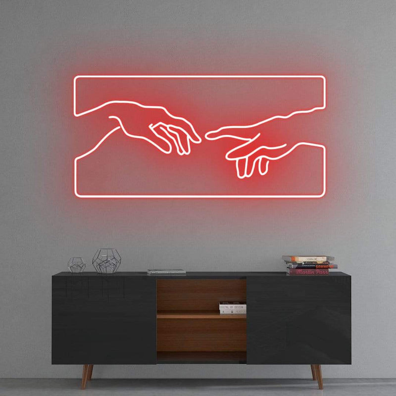 'Creation of Adam' Neon Sign NeonPilgrim