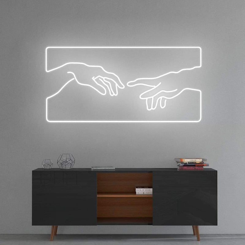 'Creation of Adam' Neon Sign NeonPilgrim