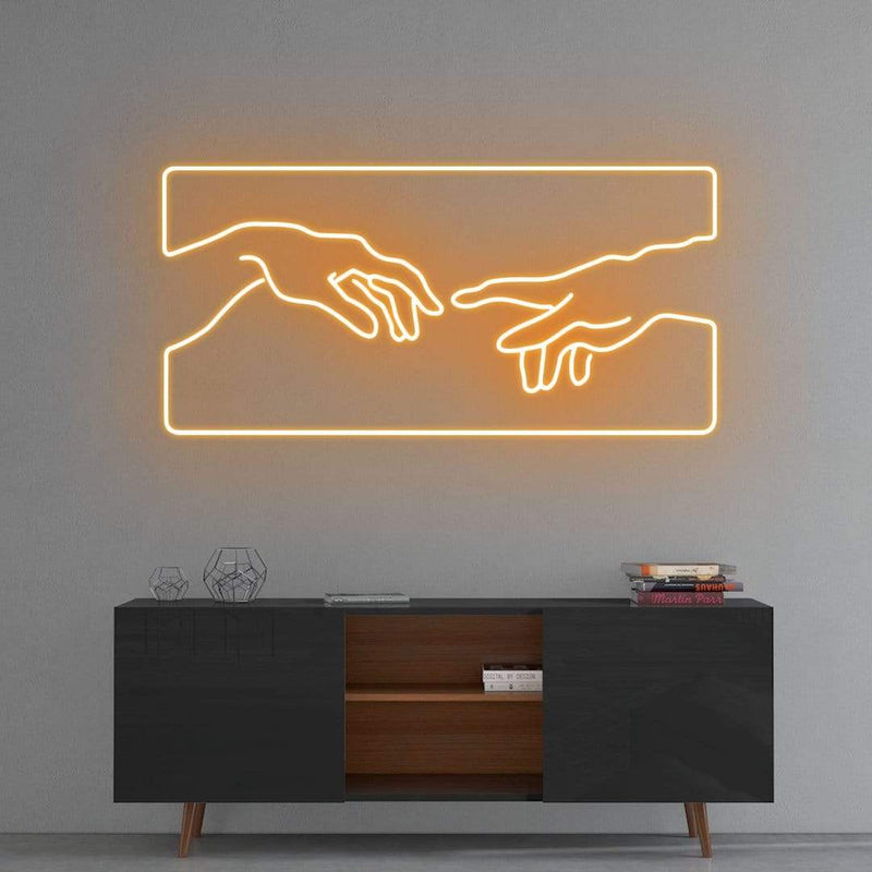 'Creation of Adam' Neon Sign NeonPilgrim