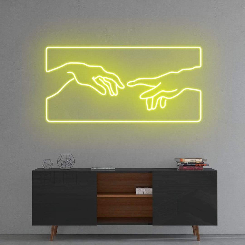 'Creation of Adam' Neon Sign NeonPilgrim