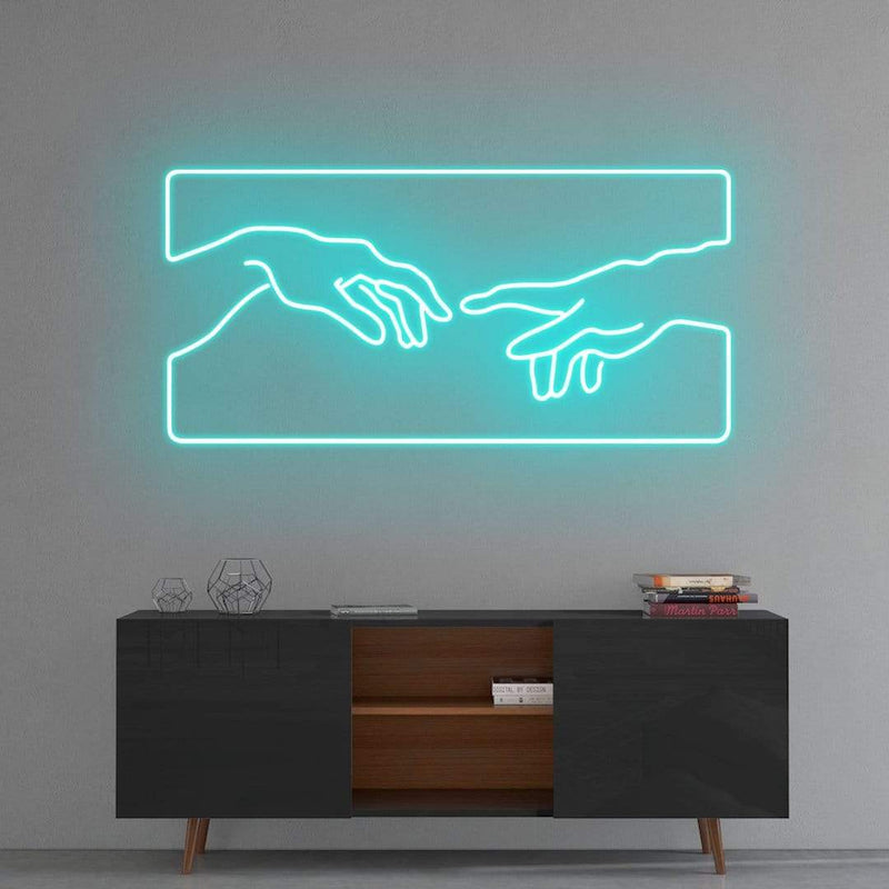 'Creation of Adam' Neon Sign NeonPilgrim