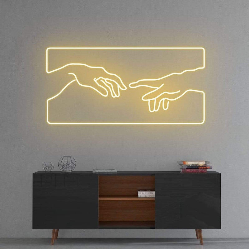 'Creation of Adam' Neon Sign NeonPilgrim