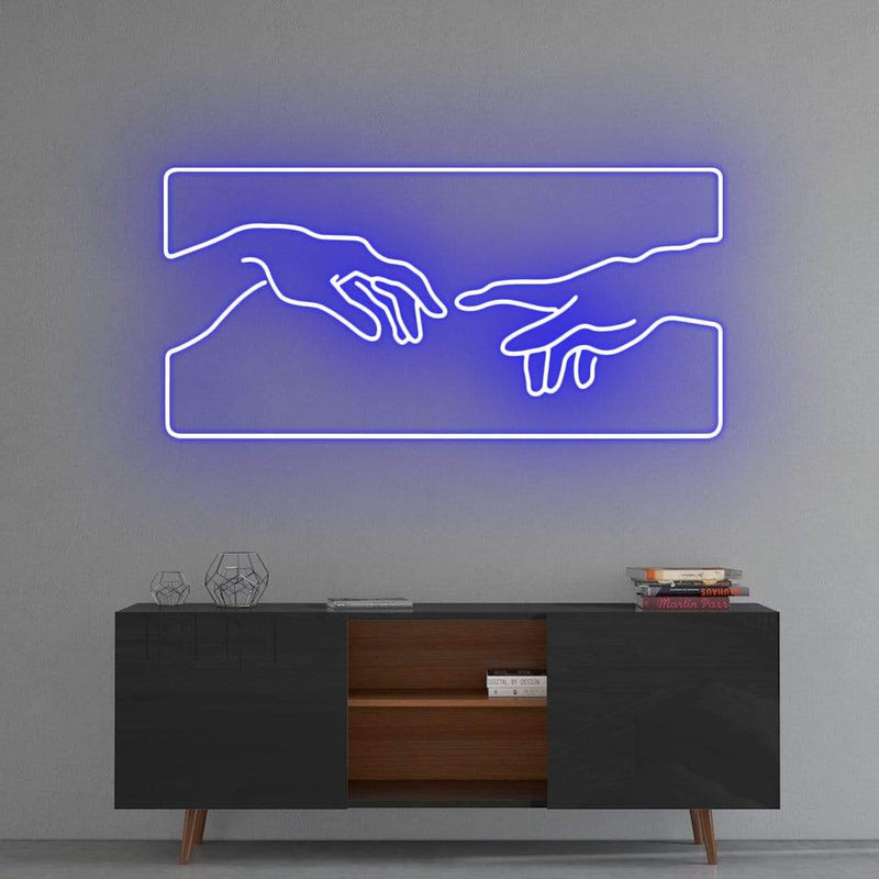 'Creation of Adam' Neon Sign NeonPilgrim