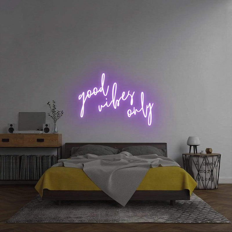 'Good Vibes Only' Neon Sign NeonPilgrim