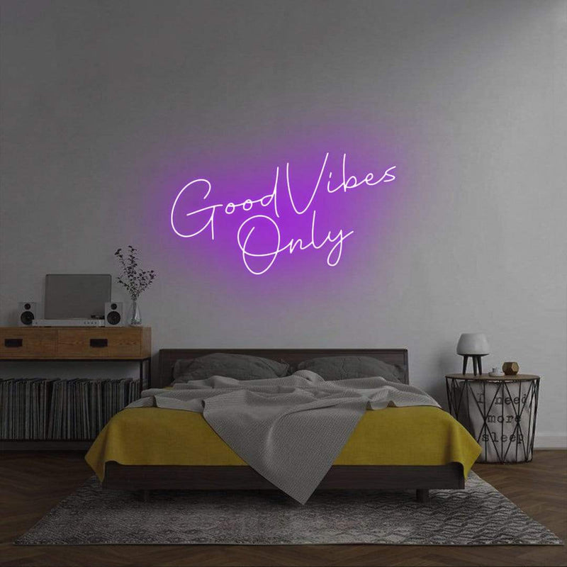 'Good Vibes Only' Neon Sign NeonPilgrim