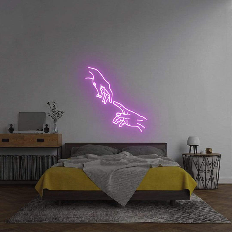 'Hands Touching' Neon Sign NeonPilgrim