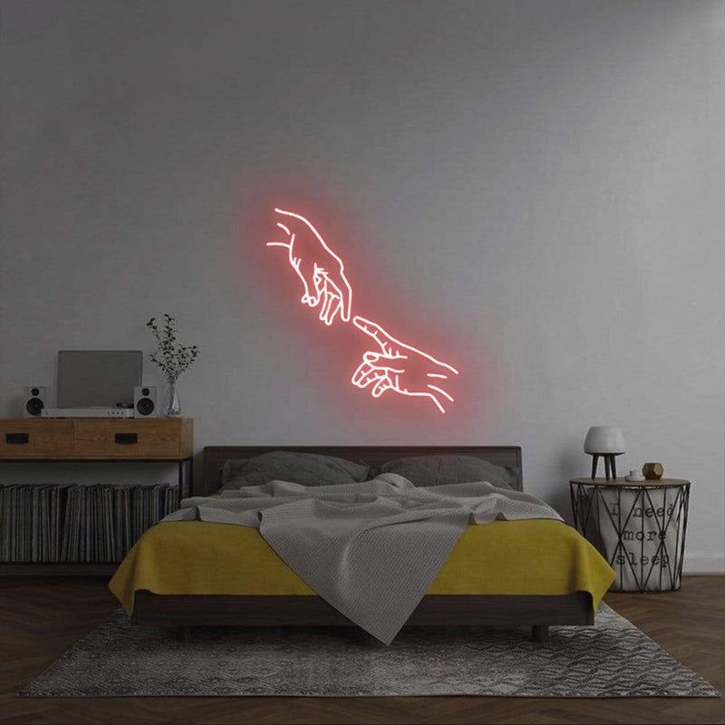 'Hands Touching' Neon Sign NeonPilgrim