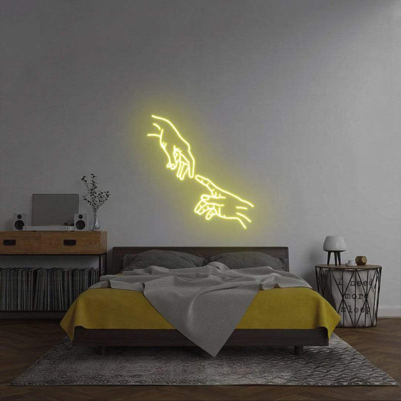 'Hands Touching' Neon Sign NeonPilgrim