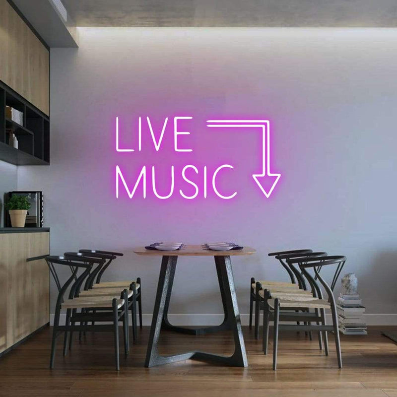 'Live Music' Neon Sign NeonPilgrim