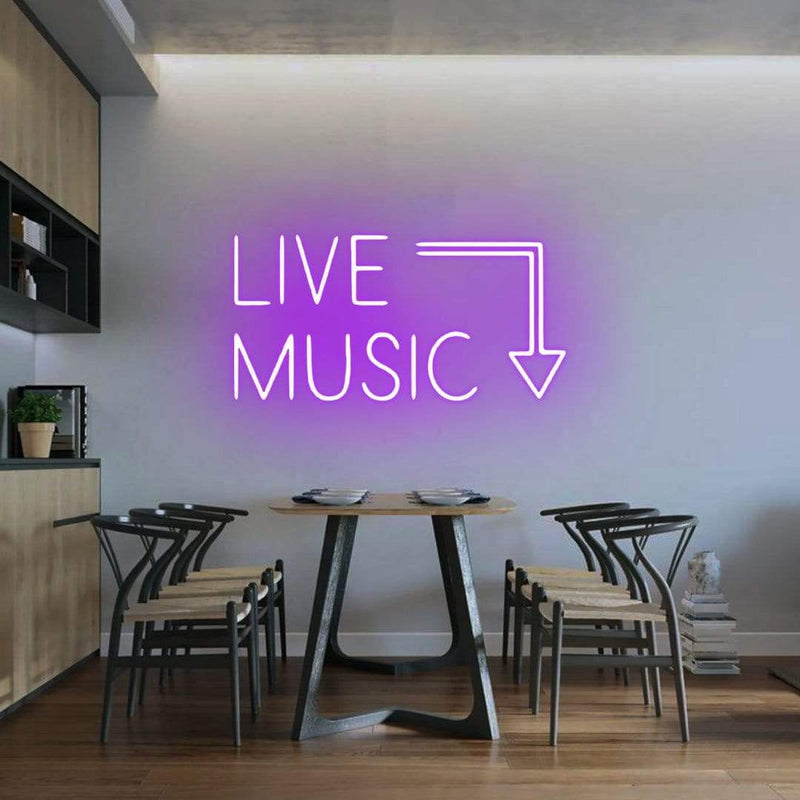 'Live Music' Neon Sign NeonPilgrim