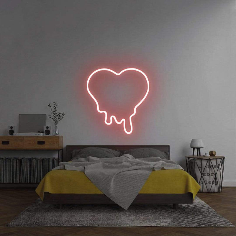 'Melted Heart' Neon Sign NeonPilgrim