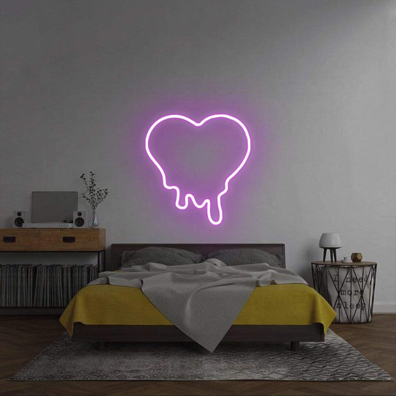 'Melted Heart' Neon Sign NeonPilgrim