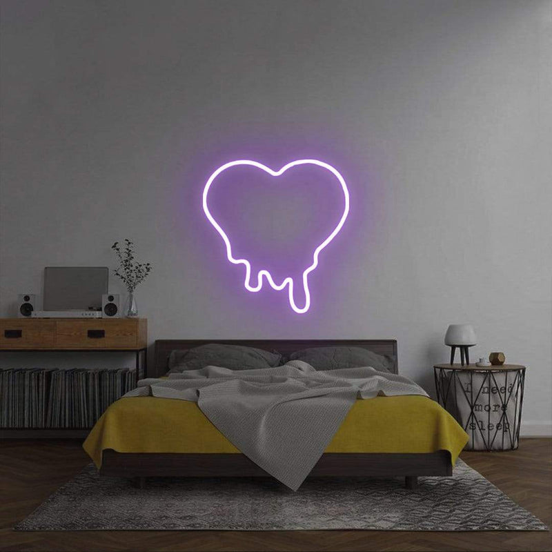 'Melted Heart' Neon Sign NeonPilgrim