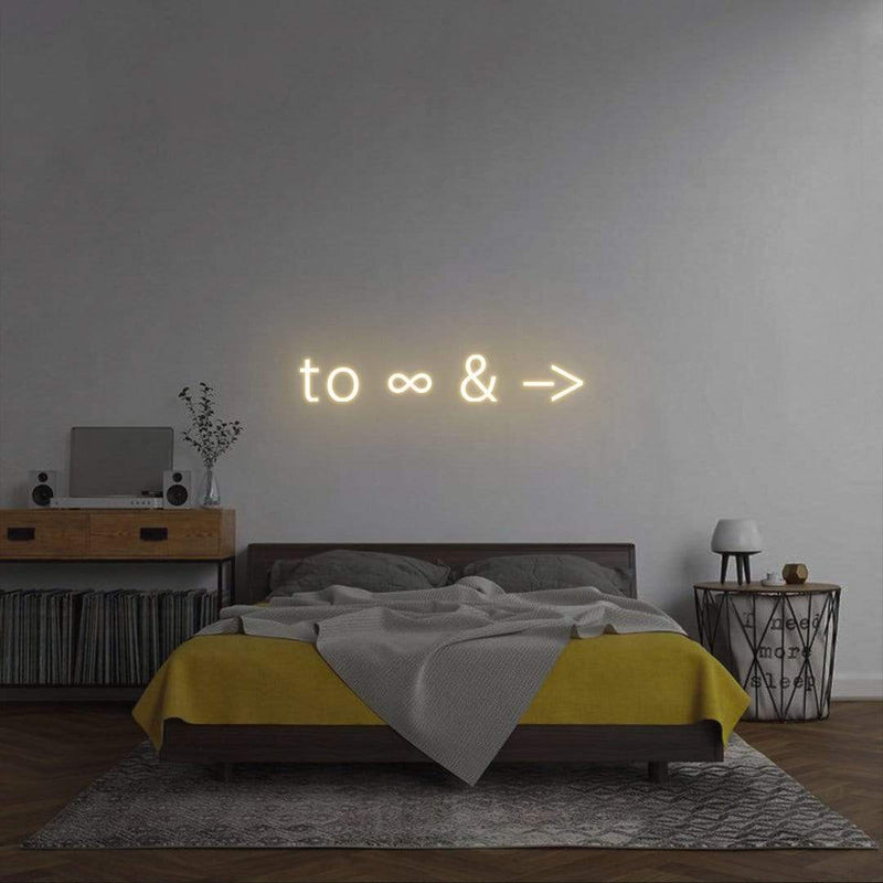 'To Infinity and Beyond' Neon Sign NeonPilgrim