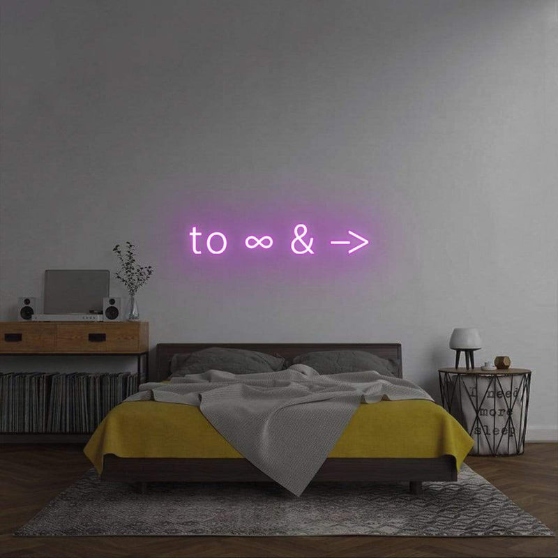 'To Infinity and Beyond' Neon Sign NeonPilgrim