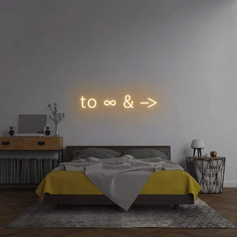 'To Infinity and Beyond' Neon Sign NeonPilgrim